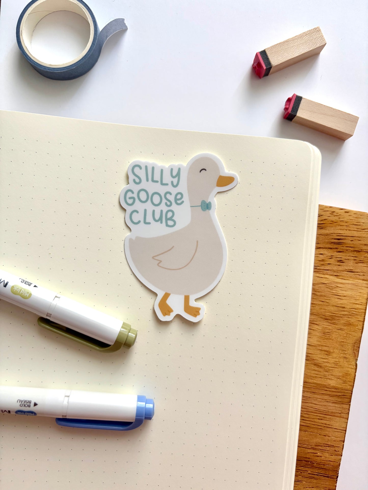 Silly Goose Vinyl Waterproof Sticker