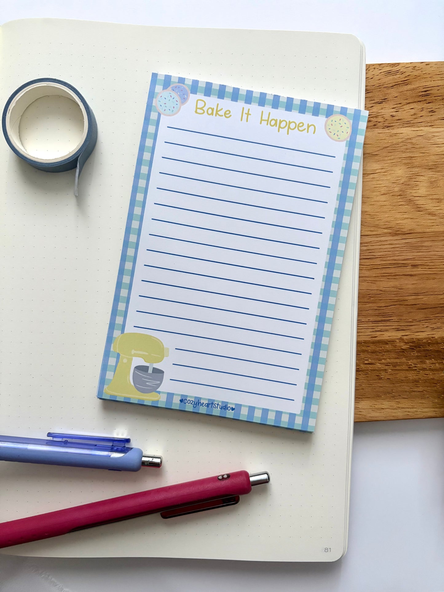 Bake It Happen Notepad
