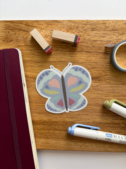 Butterfly Vinyl Waterproof Sticker