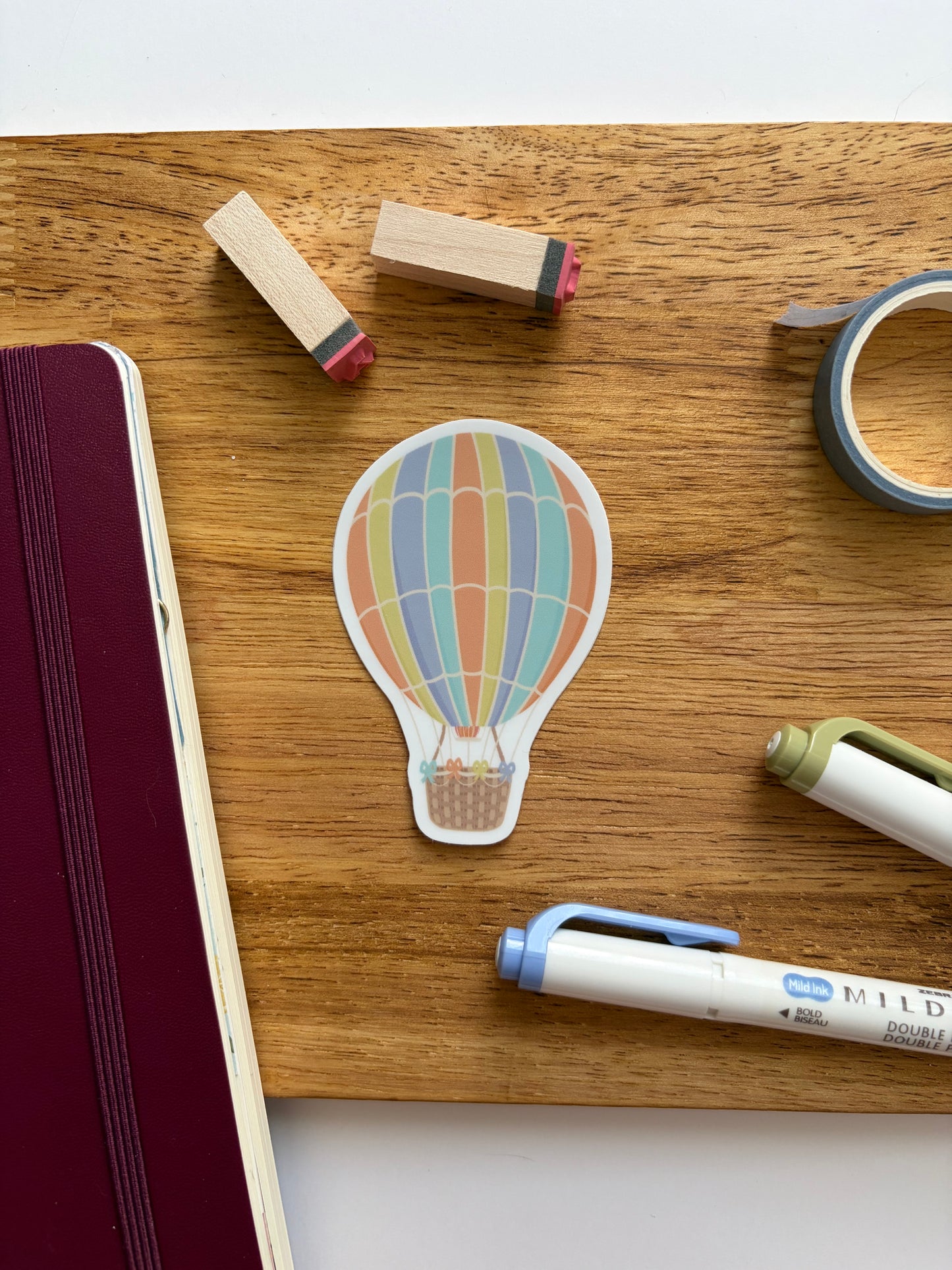 Hot Air Balloon Vinyl Waterproof Sticker