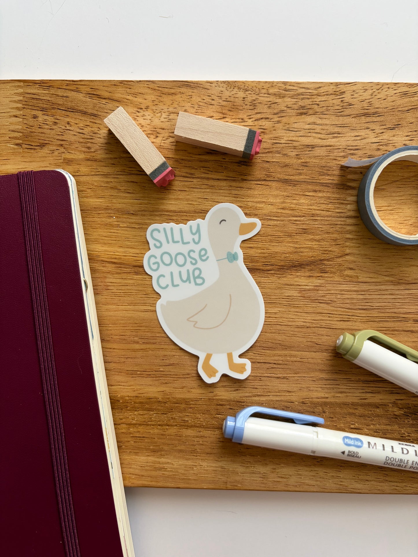 Silly Goose Vinyl Waterproof Sticker