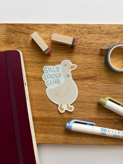Silly Goose Vinyl Waterproof Sticker