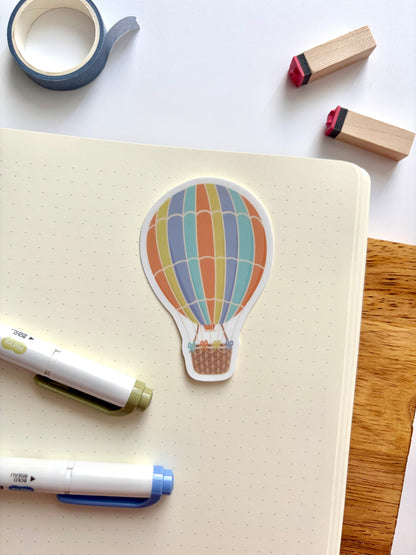 Hot Air Balloon Vinyl Waterproof Sticker