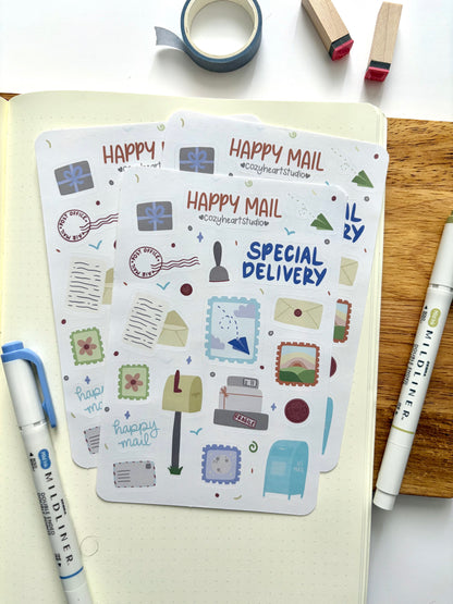 Happy Mail Sticker Sheet