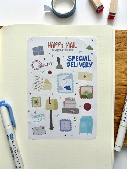 Happy Mail Sticker Sheet
